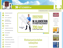 Tablet Screenshot of malander.fi